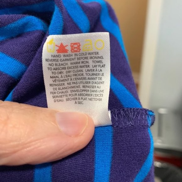 Hatley Striped Knit Shift Dress Boat Neck Preppy Large - Picture 8 of 8